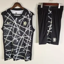 2025-26 CHE Black White Tank top and shorts suit (背心套装)