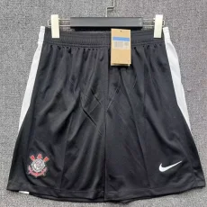 2025-26 Corinthians Black Shorts Pants