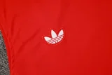 2025-26 Man Utd Red Tank top and shorts suit #D2541