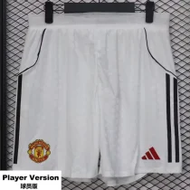 2025-26 Man Utd Home Player Version Shorts Pants (球员短裤)