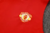 2025-26 Man Utd Red Tank top and shorts suit #D2541