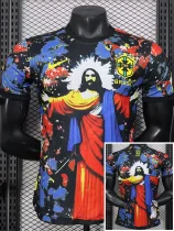 2025-26 Brazil Black Red Special Edition Player Version Soccer Jersey
