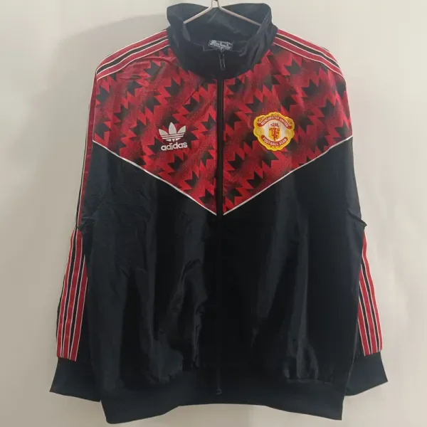 2025-26 Man Utd Red Black Windbreaker