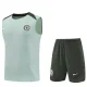 2025-26 CHE Light green Tank top and shorts suit