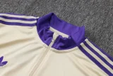 2025-26 RMA Khaki Half Pull Tracksuit #B2536(半拉链)