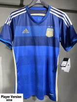 2014 Argentina Away Player Version 球员Retro Soccer Jersey