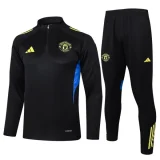 2025-26 Man Utd Black Half Pull Tracksuit #B2538(半拉链)