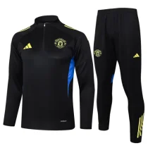 2025-26 Man Utd Black Half Pull Tracksuit #B2538(半拉链)