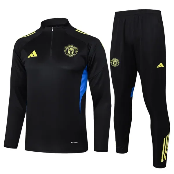 2025-26 Man Utd Black Half Pull Tracksuit #B2538(半拉链)