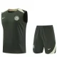 2025-26 CHE Army green Tank top and shorts suit