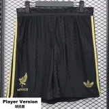 2025-26 Mexico Gold Cup Black Player Version Shorts Pants (球员短裤)