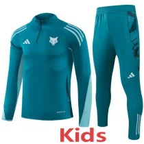 2025-26 Cruzeiro Dark green Kids Half Pull Tracksuit (童装)(半拉链)