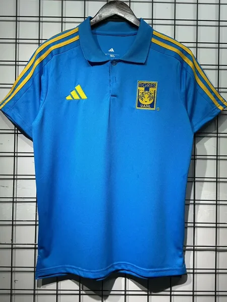 2025-26 Tigres UANL Blue Polo short Sleeve