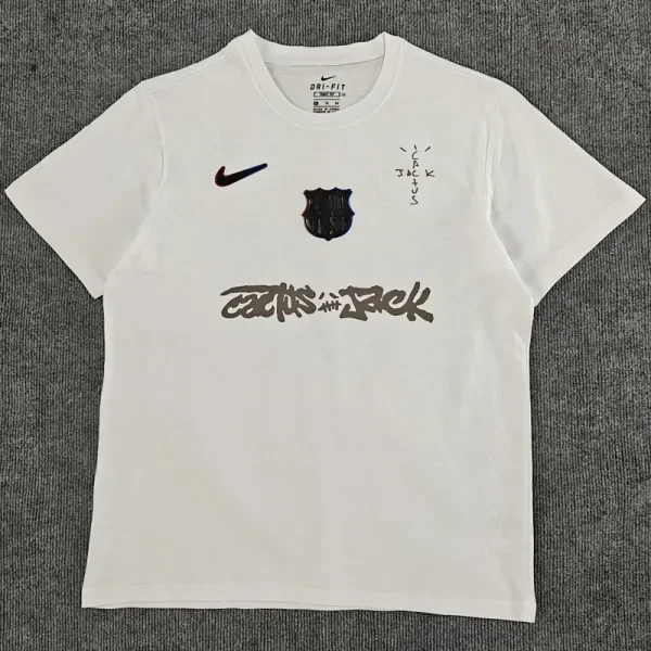 25-26 BAR White High Quality Casual T-shirt #黑标