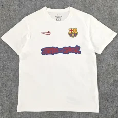 25-26 BAR White High Quality Casual T-shirt #彩标
