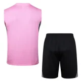 25-26 Inter Miami Pink Tank top and shorts suit #D2547