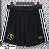 24-25 Argentina Black Player Version shorts Pants 三叶(球员短裤)