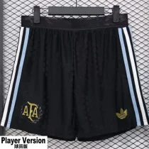 24-25 Argentina Black Player Version shorts Pants 三叶(球员短裤)