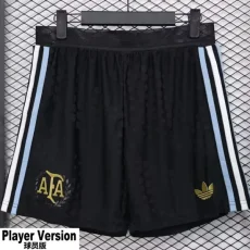 24-25 Argentina Black Player Version shorts Pants 三叶(球员短裤)