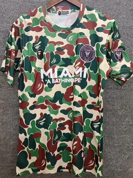 25-26 Inter Miami Green Joint Edition Fans Soccer Jersey (左袖带图)猿