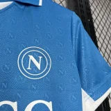 24-25 Napoli Home CAMPIONI D'ITALIA &4 SORGESANA Fans Soccer Jersey