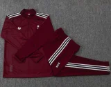 25-26 Ajax Jujube red Half Pull Tracksuit #B2540(半拉链)