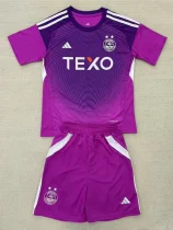 25-26 Aberdeen Purple Goalkeeper Kids Soccer Jersey