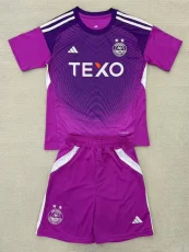 25-26 Aberdeen Purple Goalkeeper Kids Soccer Jersey
