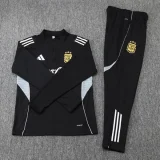 25-26 Argentina Black Half Pull Tracksuit (半拉链)