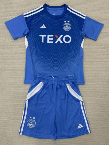 25-26 Aberdeen Blue Goalkeeper Kids Soccer Jersey