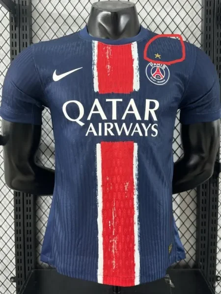 24-25 PSG Home ( Have One Stars) Player VersionSoccer Jersey (前带星)