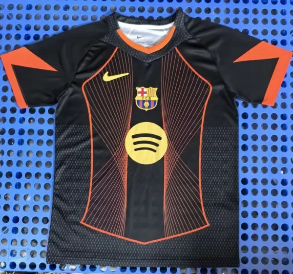25-26 BAR Black Orange Concept Edition Training Shirts (刺绣标)