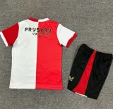 25-26 Feyenoord Home Kids Soccer Jersey