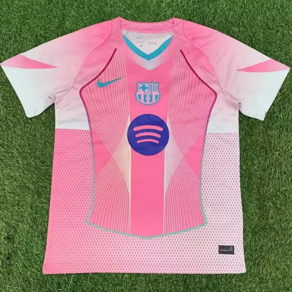 25-26 BAR Pink Concept Edition Training shirts 刺绣标