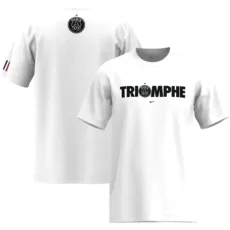 25-26 PSG White High Quality Casual T-shirt #圆领