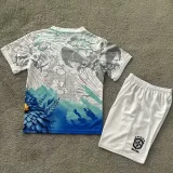 25-26 Brazil Blue White Special Edition Kids Soccer Jersey