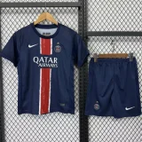 24-25 PSG Home( Have One Stars) Kids Soccer Jersey 前带星