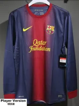 2012-2013 BAR Home Player Version 长袖球员 Long Sleeve Retro Soccer Jersey