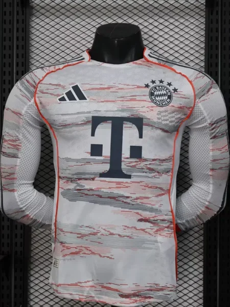 25-26 Bayern Away Long Sleeve Player Version soccer Jersey (长袖球员)
