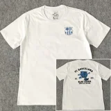 25-26 BAR White High Quality Casual T-shirt #圆领蓝标