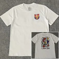 25-26 BAR White High Quality Casual T-Shirt #圆领涂鸦