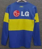 2011-2012 Boca Juniors Home Long Sleeve Retro Soccer Jersey (长袖)