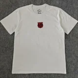 25-26 BAR White High Quality Casual T-shirt #圆领红标