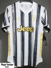 2020-2021 JUV Home Player Version 球员 Retro Soccer Jersey 