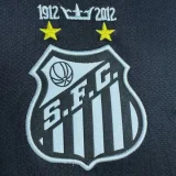 2012-2013 Santos FC Black Long Sleeve Retro Soccer Jersey (长袖)