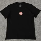25-26 BAR Black High Quality Casual T-shirt #圆领红标