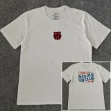 25-26 BAR White High Quality Casual T-shirt #圆领红标