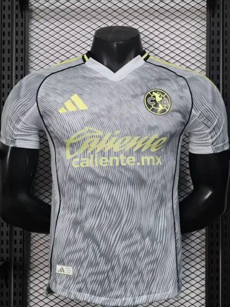 25-26 Club America Grey Player Version Soccer Jersey