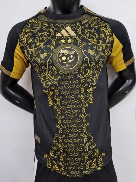 25-26 Algeria Black Player Version Training shirts #A37