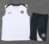 25-26 CHE White Tank top and shorts suit #D2573